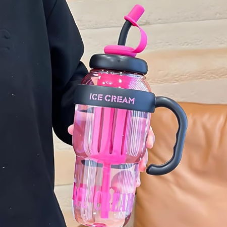 Ice Cream Print (Pink+Black)