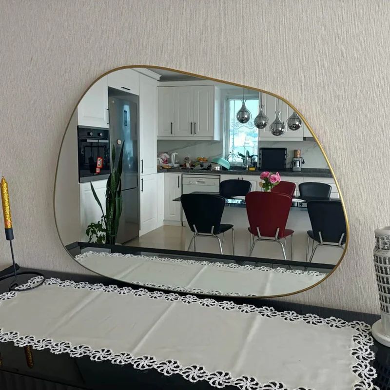 Modern Asymmetrical Wall Mirror - Image 4