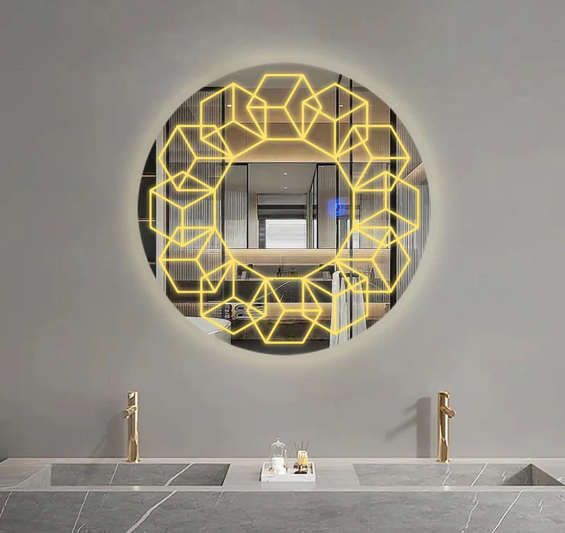 Cubicles Design Art LED Bathroom Mirror - Image 2