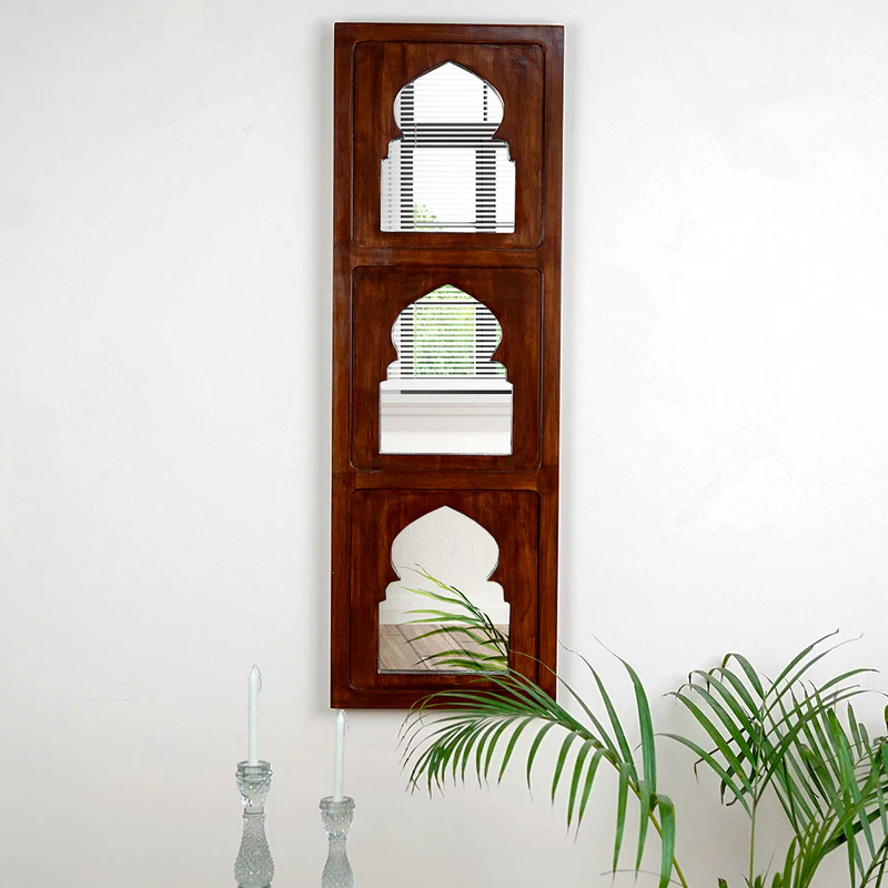 Traditional Antique Designer Jharokha Wall Mirror - Image 3